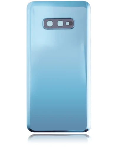 Back Cover Glass With Camera Lens For Samsung Galaxy S10e (No Logo) (Aftermarket Plus) (Prism Blue)