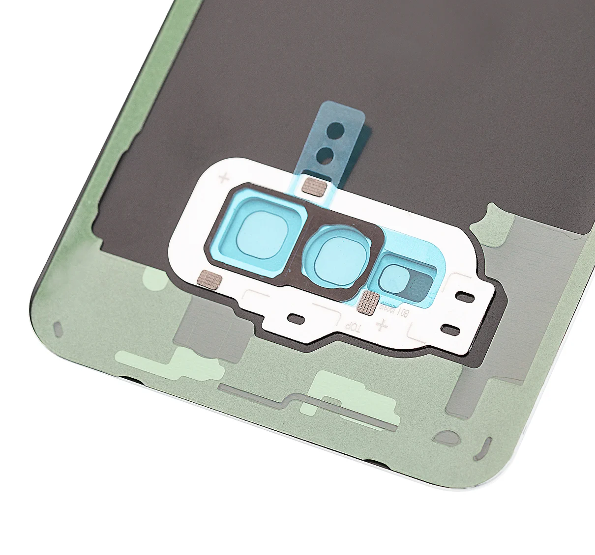 Back Cover Glass With Camera Lens For Samsung Galaxy S10e (No Logo) (Aftermarket Plus) (Prism White)