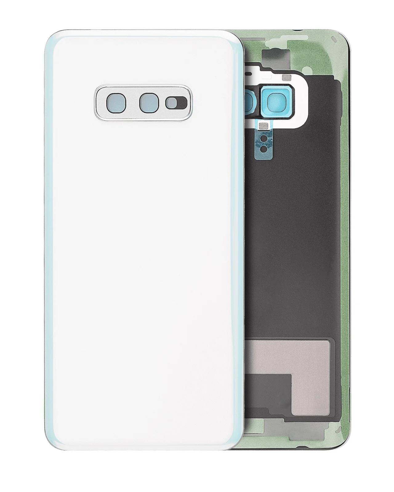 Back Cover Glass With Camera Lens For Samsung Galaxy S10e (No Logo) (Aftermarket Plus) (Prism White) - Image 8