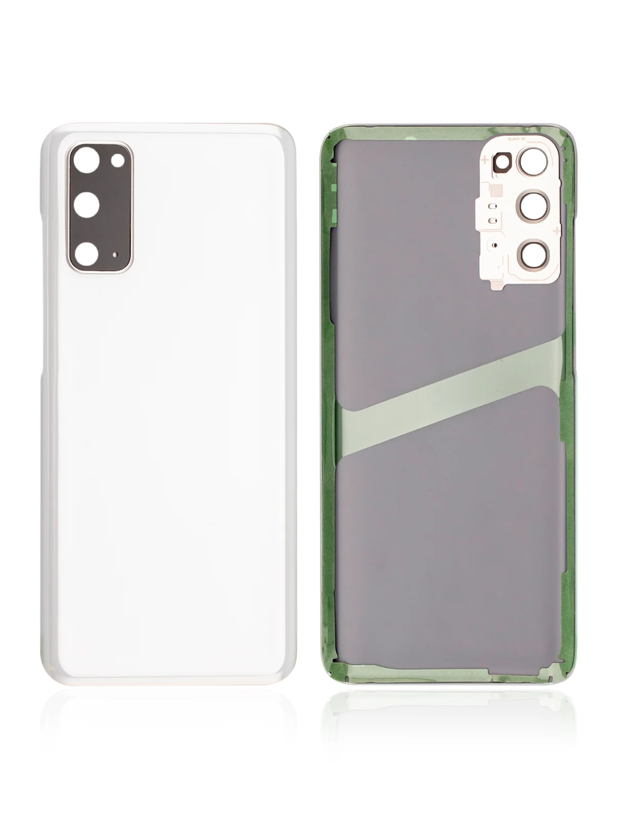 Back Cover Glass With Camera Lens For Samsung Galaxy S20 5G (No Logo) (Aftermarket Plus) (Cloud White) - Image 9