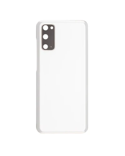 Back Cover Glass With Camera Lens For Samsung Galaxy S20 5G (No Logo) (Aftermarket Plus) (Cloud White)