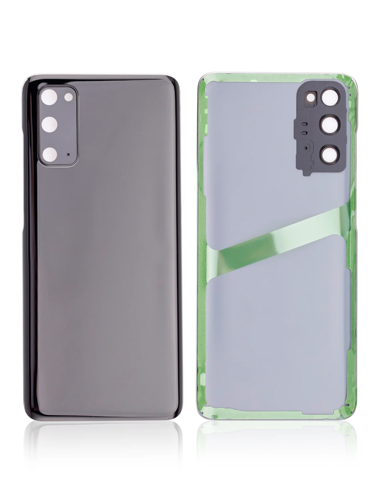 Back Cover Glass With Camera Lens For Samsung Galaxy S20 5G (No Logo) (Aftermarket Plus) (Cosmic Black) - Image 9