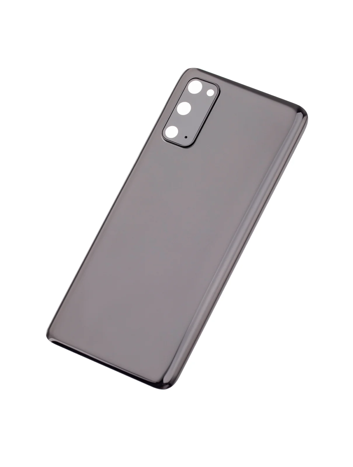 Back Cover Glass With Camera Lens For Samsung Galaxy S20 5G (No Logo) (Aftermarket Plus) (Cosmic Black)