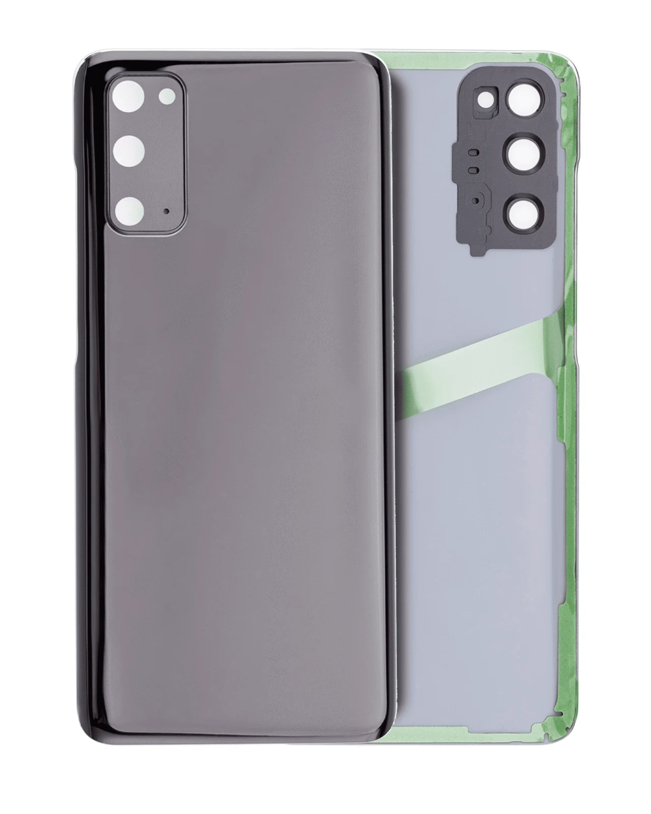 Back Cover Glass With Camera Lens For Samsung Galaxy S20 5G (No Logo) (Aftermarket Plus) (Cosmic Black) - Image 10