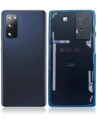 Back Cover Glass With Camera Lens For Samsung Galaxy S20 FE (Service Pack) (Cloud Navy)