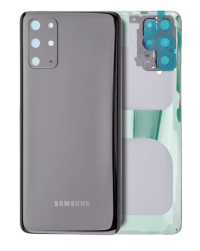 Back Cover Glass With Camera Lens For Samsung Galaxy S20 Plus (Service Pack) (Cosmic Black)
