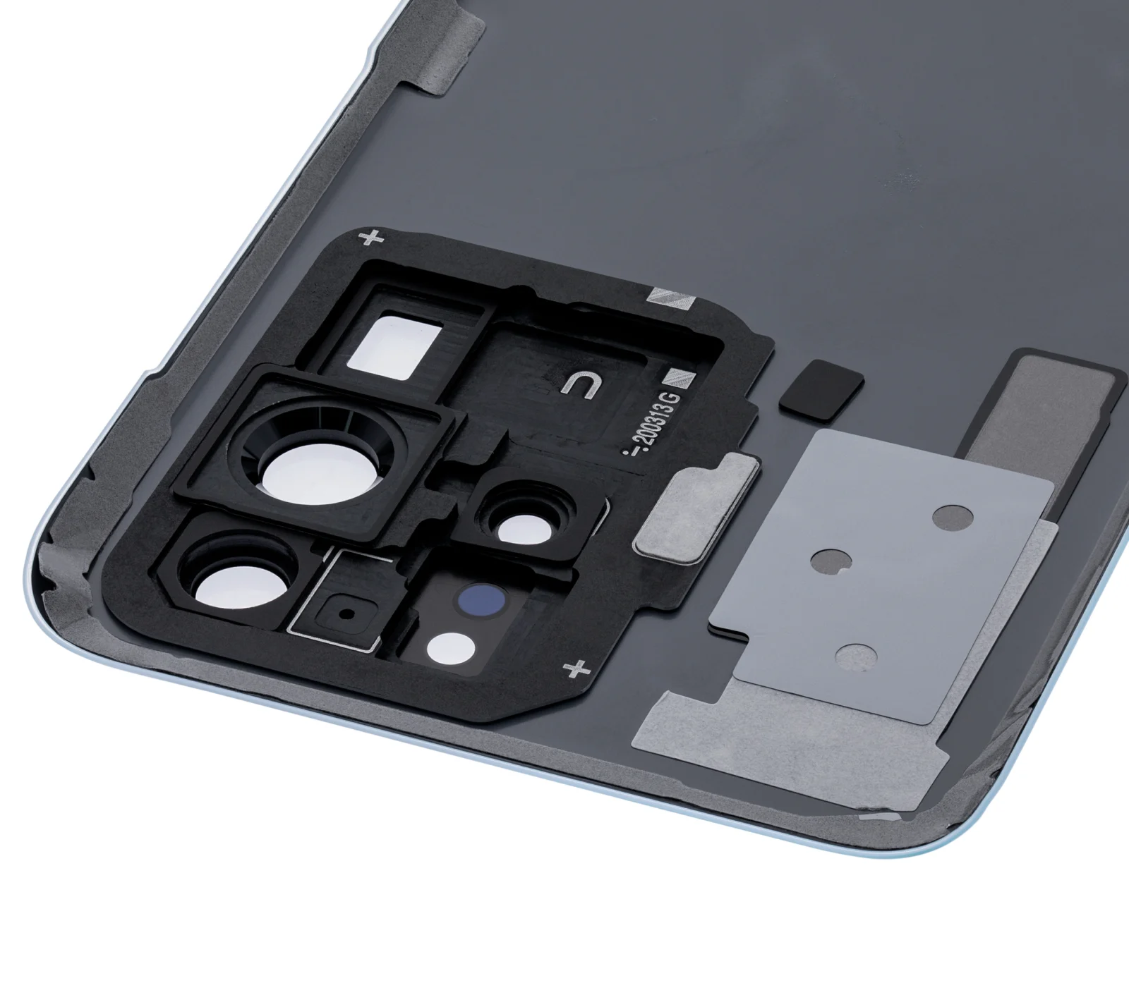 Back Cover Glass With Camera Lens For Samsung Galaxy S20 Ultra 5G (No Logo) (Aftermarket Plus) (Cloud Blue) - Image 10