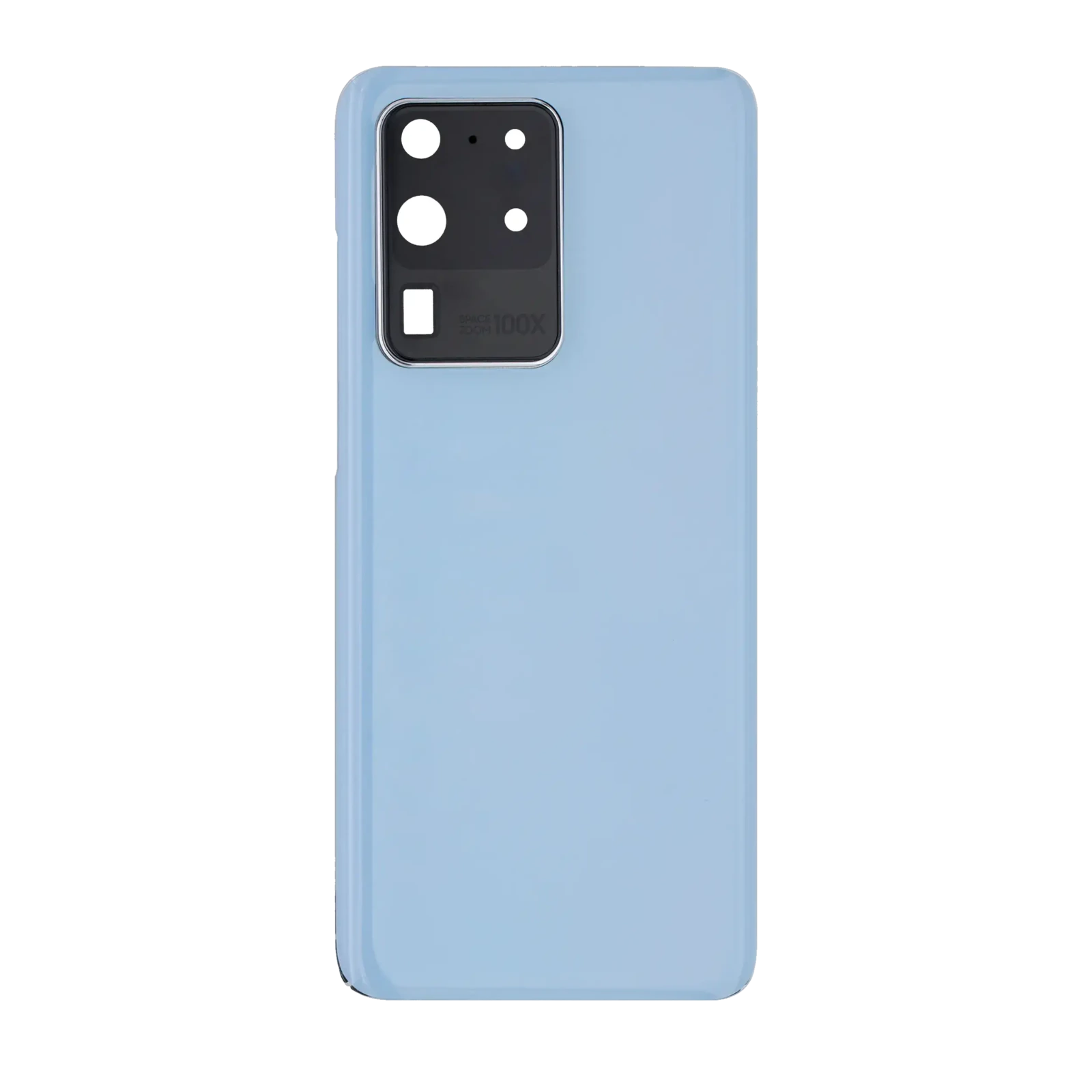 Back Cover Glass With Camera Lens For Samsung Galaxy S20 Ultra 5G (No Logo) (Aftermarket Plus) (Cloud Blue) - Image 3