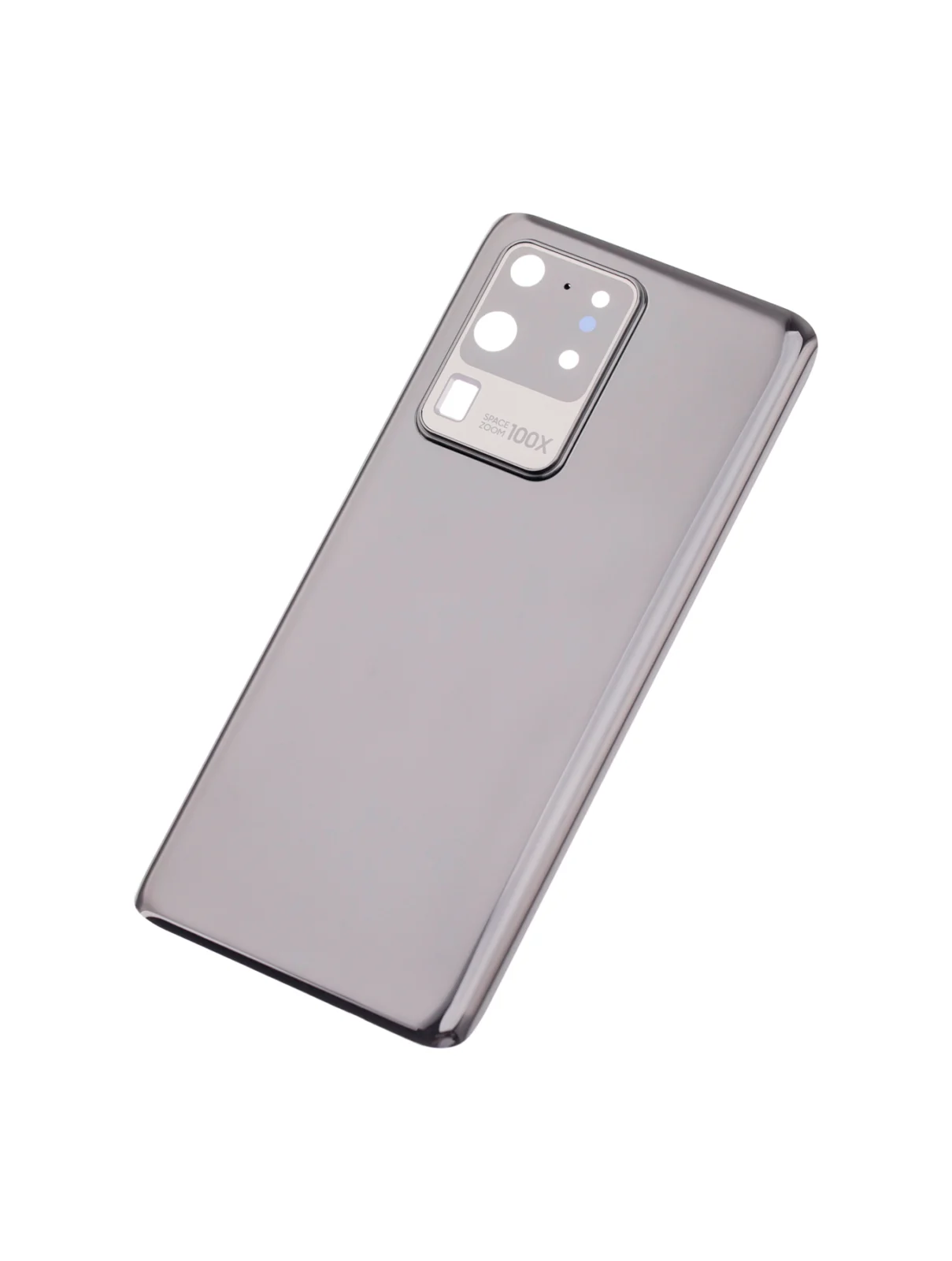 Back Cover Glass With Camera Lens For Samsung Galaxy S20 Ultra 5G (No Logo) (Aftermarket Plus) (Cosmic Black) - Image 2