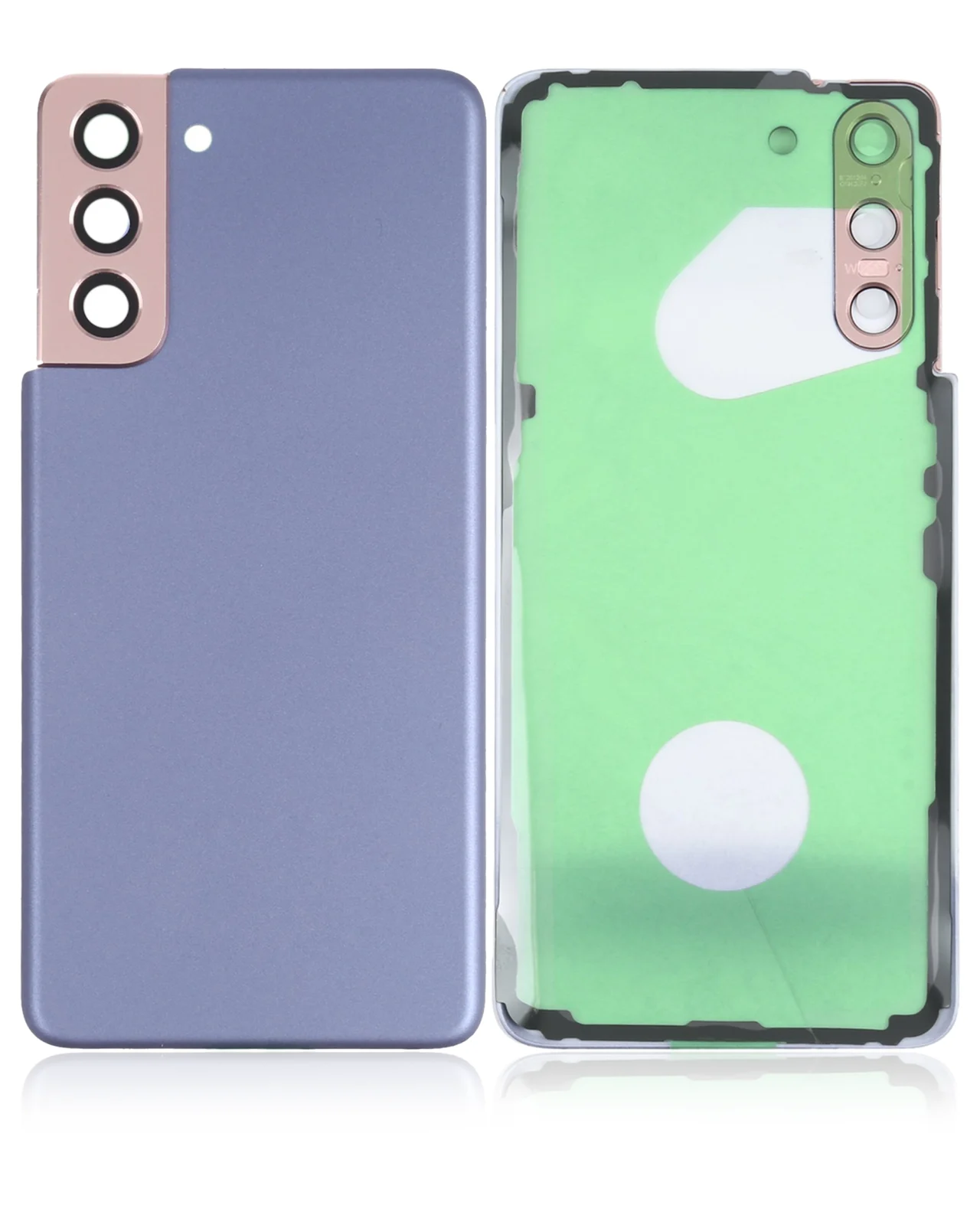 Back Cover Glass With Camera Lens For Samsung Galaxy S21 5G (No Logo) (Aftermarket Plus) (Phantom Violet) - Image 4