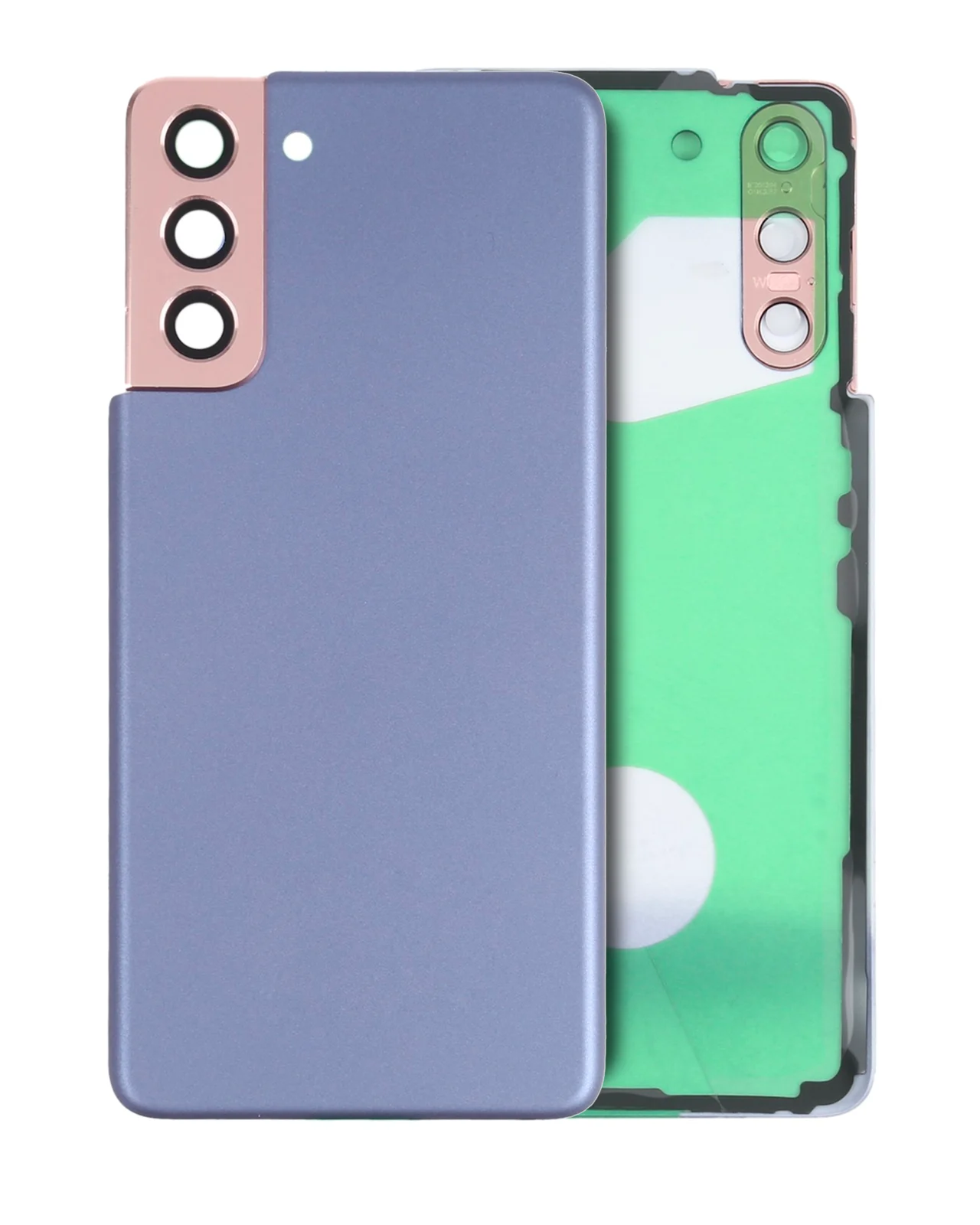 Back Cover Glass With Camera Lens For Samsung Galaxy S21 5G (No Logo) (Aftermarket Plus) (Phantom Violet) - Image 5
