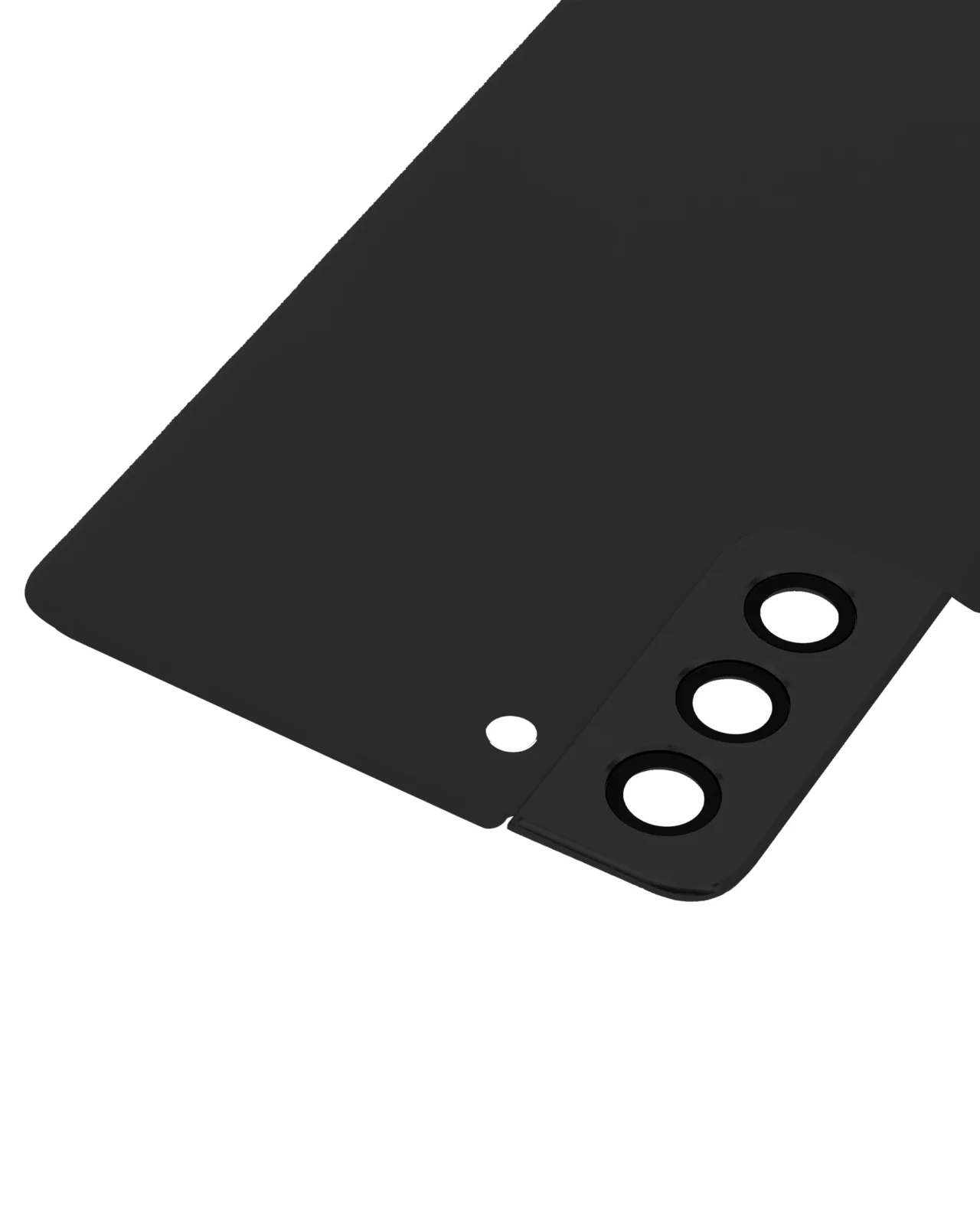 Back Cover Glass With Camera Lens For Samsung Galaxy S21 Plus (No Logo) (Aftermarket Plus) (Phantom Black) - Image 8