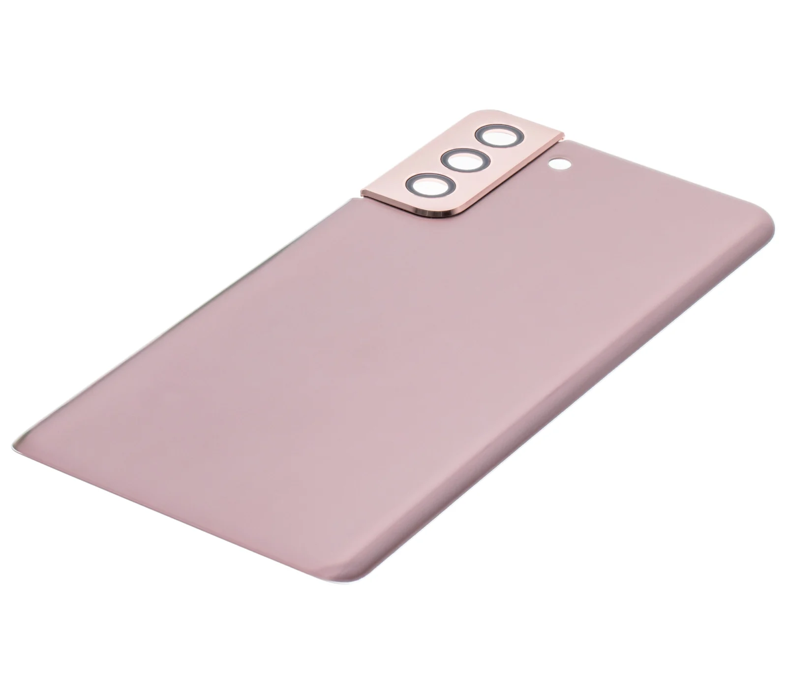 Back Cover Glass With Camera Lens For Samsung Galaxy S21 Plus (No Logo) (Aftermarket Plus) (Phantom Gold) - Image 5