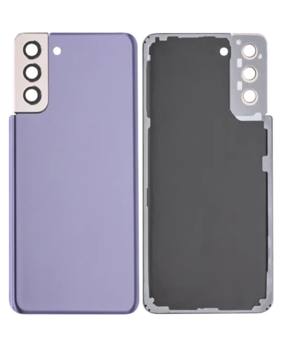 Back Cover Glass With Camera Lens For Samsung Galaxy S21 Plus (Service Pack) (Phantom Violet)