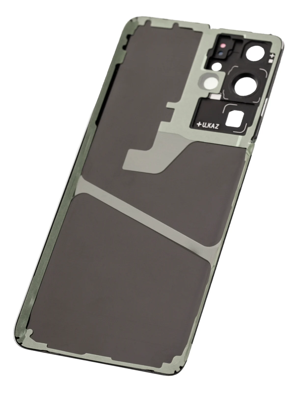 Back Cover Glass With Camera Lens For Samsung Galaxy S21 Ultra (No Logo) (Aftermarket Plus) (Phantom Black) - Image 5