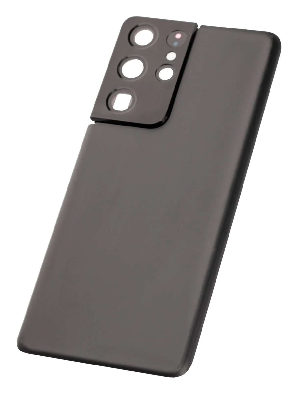 Back Cover Glass With Camera Lens For Samsung Galaxy S21 Ultra (No Logo) (Aftermarket Plus) (Phantom Black) - Image 6