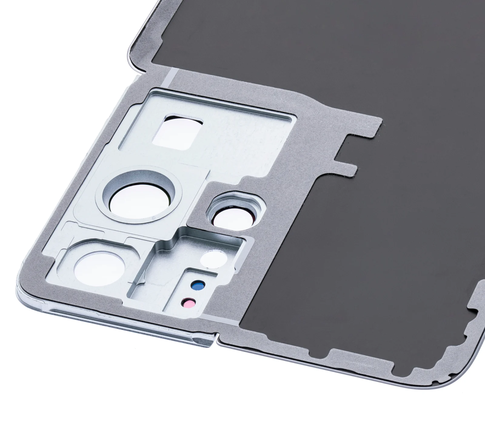 Back Cover Glass With Camera Lens For Samsung Galaxy S21 Ultra (No Logo) (Aftermarket Plus) (Phantom Silver) - Image 6