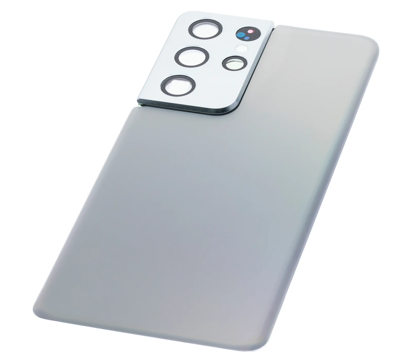 Back Cover Glass With Camera Lens For Samsung Galaxy S21 Ultra (No Logo) (Aftermarket Plus) (Phantom Silver) - Image 7