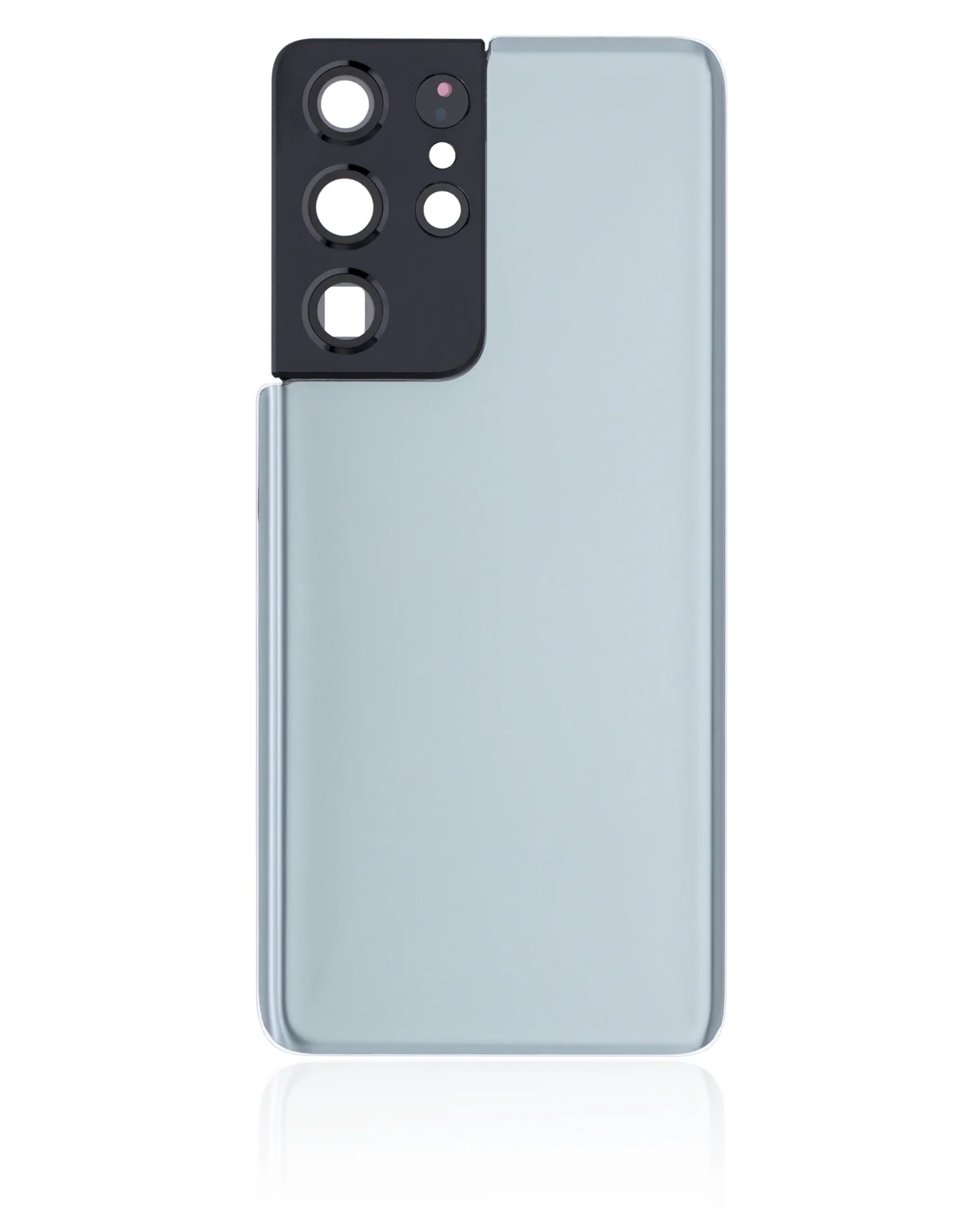 Back Cover Glass With Camera Lens For Samsung Galaxy S21 Ultra (No Logo) (Aftermarket Plus) (Phantom Titanium) - Image 2