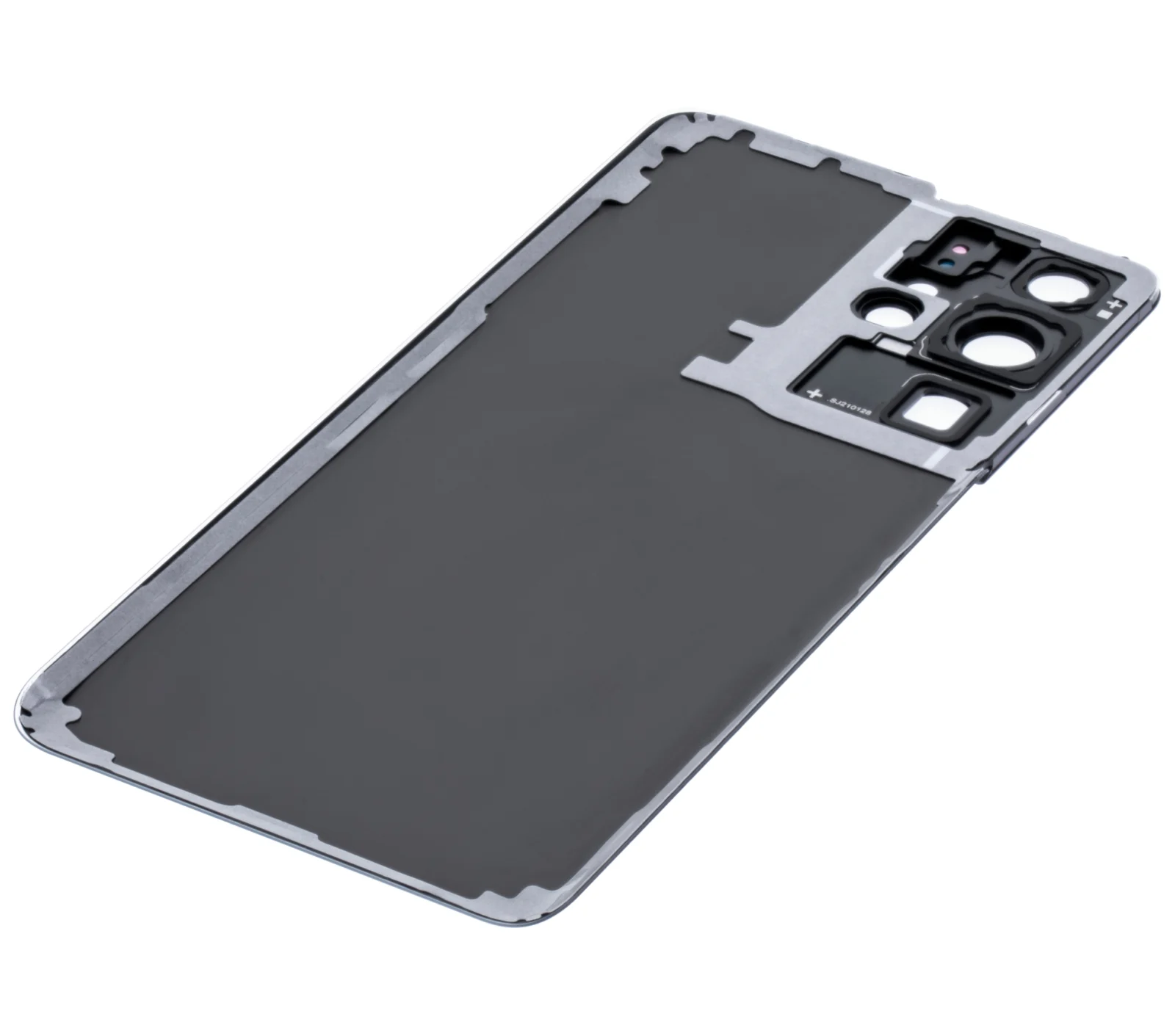 Back Cover Glass With Camera Lens For Samsung Galaxy S21 Ultra (No Logo) (Aftermarket Plus) (Phantom Titanium) - Image 7