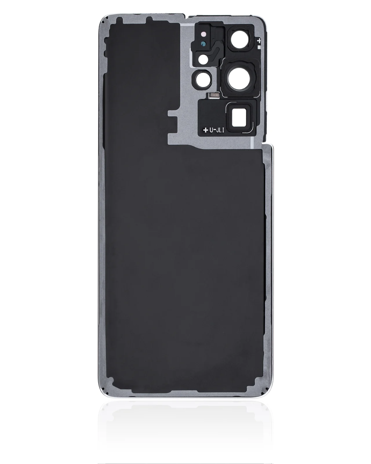 Back Cover Glass With Camera Lens For Samsung Galaxy S21 Ultra (Service Pack) (Phantom Black) - Image 3
