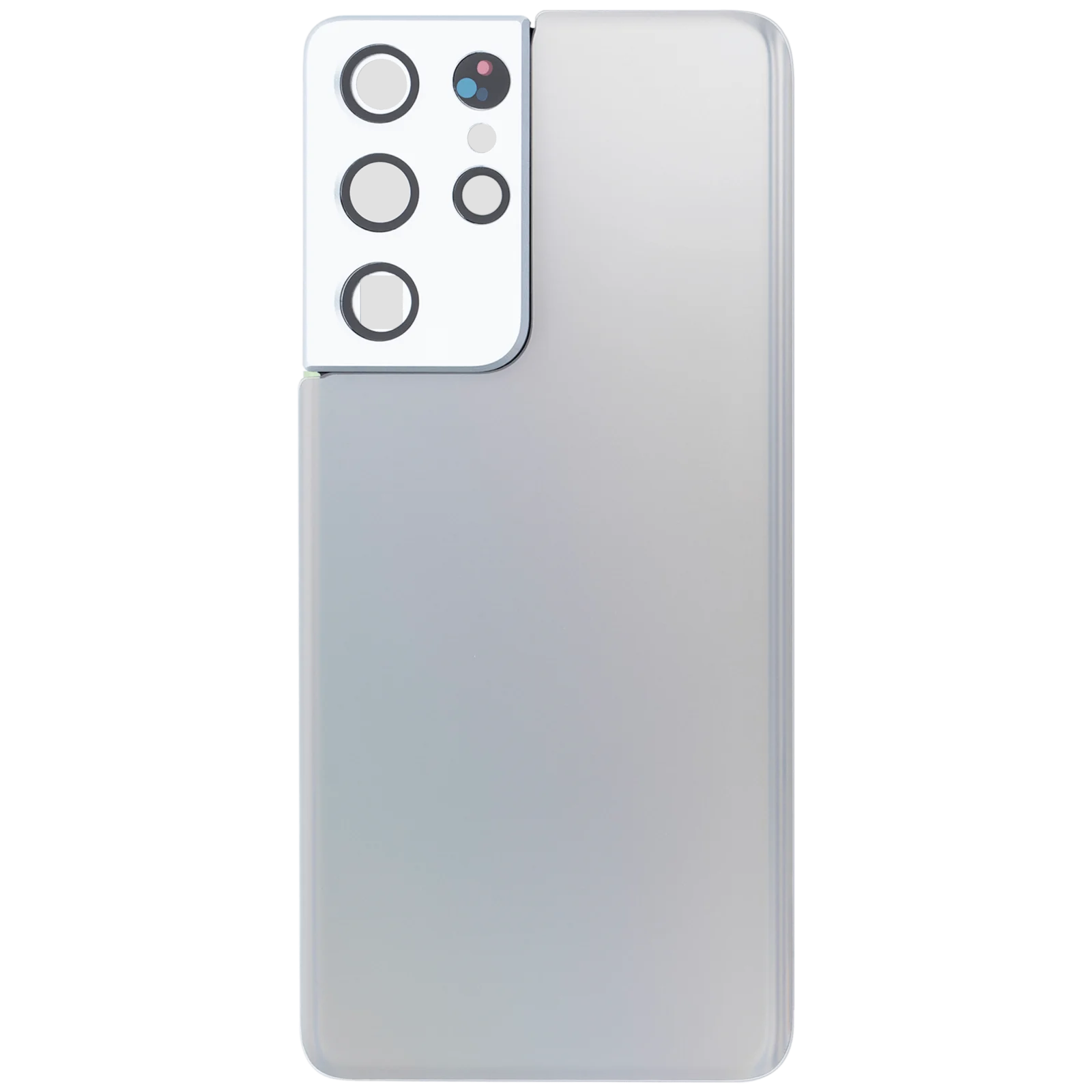 Back Cover Glass With Camera Lens For Samsung Galaxy S21 Ultra (Service Pack) (Phantom Silver) - Image 2