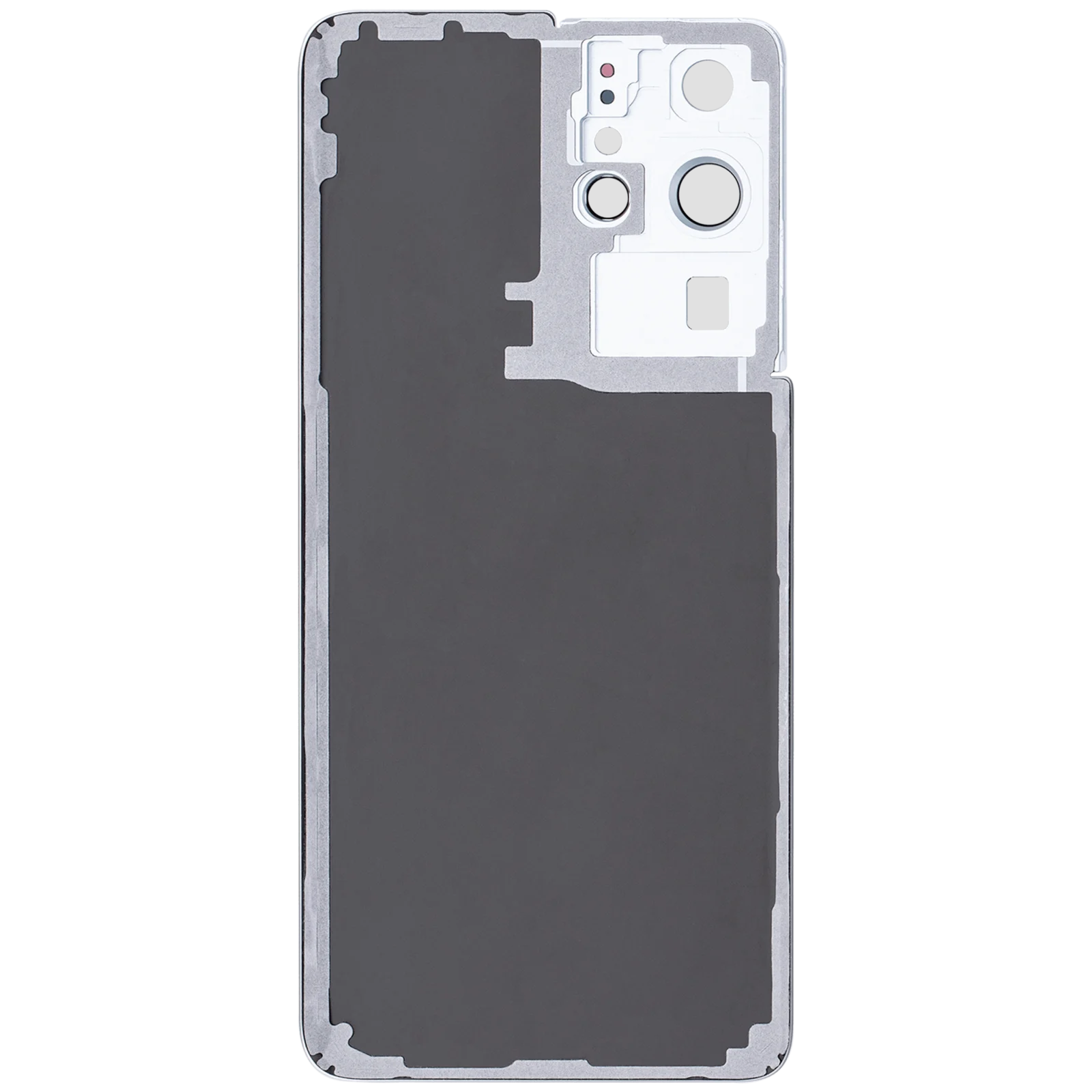 Back Cover Glass With Camera Lens For Samsung Galaxy S21 Ultra (Service Pack) (Phantom Silver) - Image 3