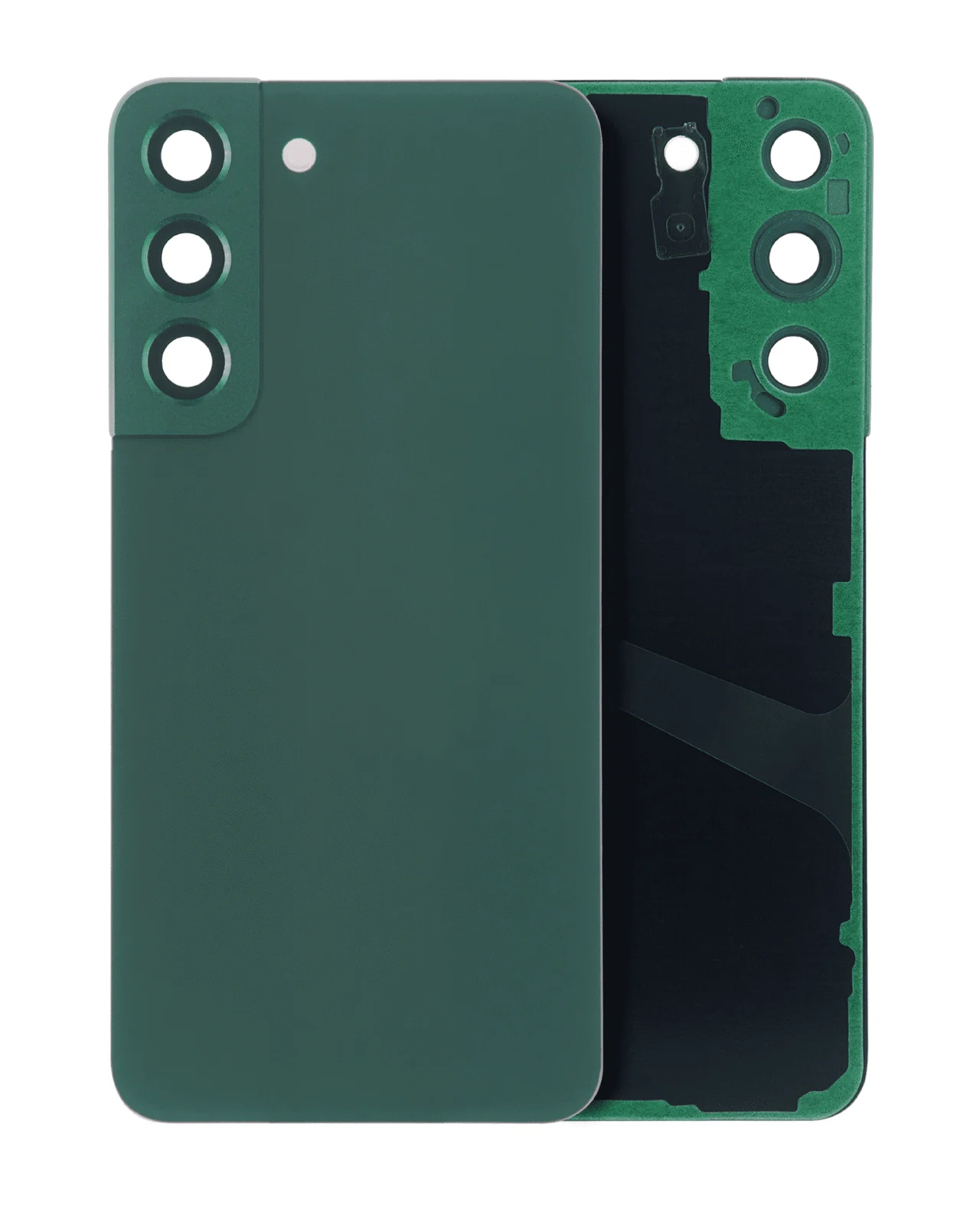 Back Cover Glass With Camera Lens For Samsung Galaxy S22 5G (No Logo) (Aftermarket Plus) (Green) - Image 6