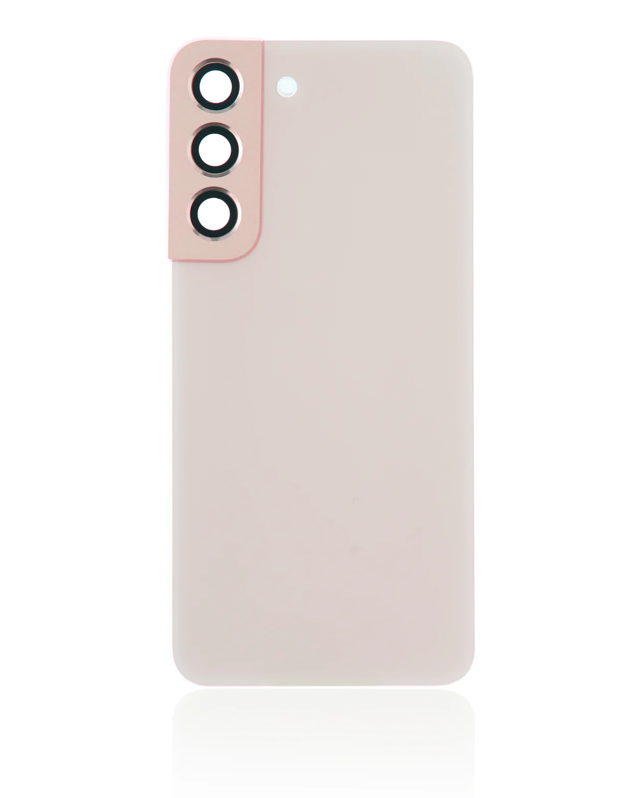 Back Cover Glass With Camera Lens For Samsung Galaxy S22 5G (No Logo) (Aftermarket Plus) (Pink Gold) - Image 2
