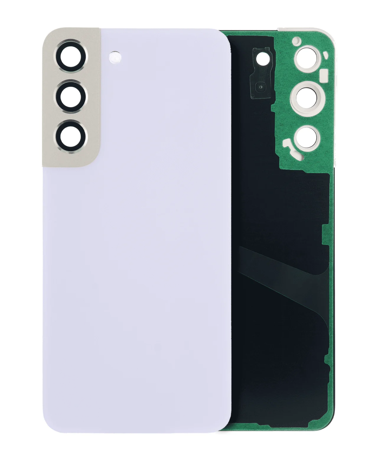 Back Cover Glass With Camera Lens For Samsung Galaxy S22 5G (No Logo) (Aftermarket Plus) (Violet) - Image 6