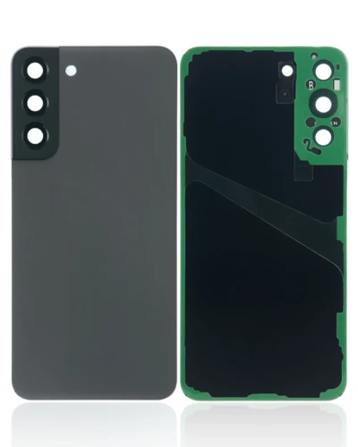 Back Cover Glass With Camera Lens For Samsung Galaxy S22 Plus 5G (No Logo) (Aftermarket Plus) (Graphite)
