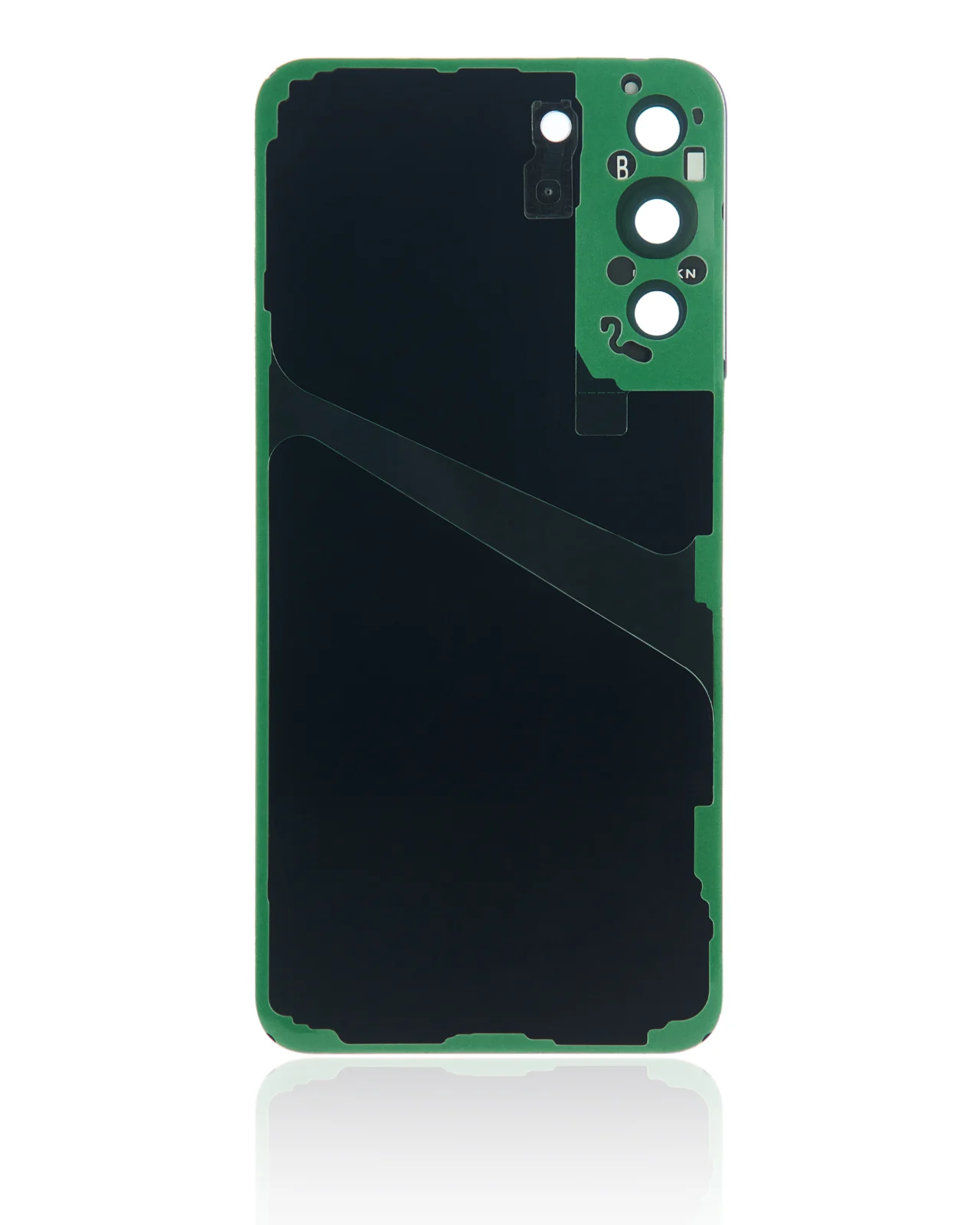 Back Cover Glass With Camera Lens For Samsung Galaxy S22 Plus 5G (No Logo) (Aftermarket Plus) (Graphite) - Image 3
