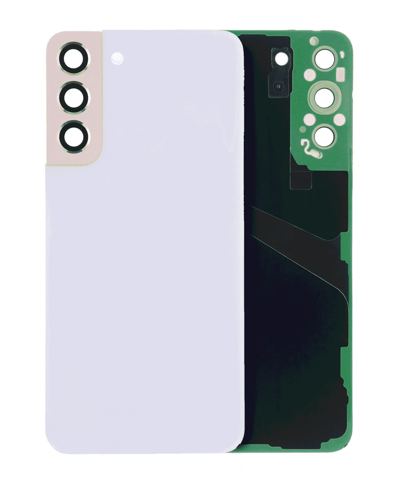 Back Cover Glass With Camera Lens For Samsung Galaxy S22 Plus 5G (No Logo) (Aftermarket Plus) (Violet) - Image 6