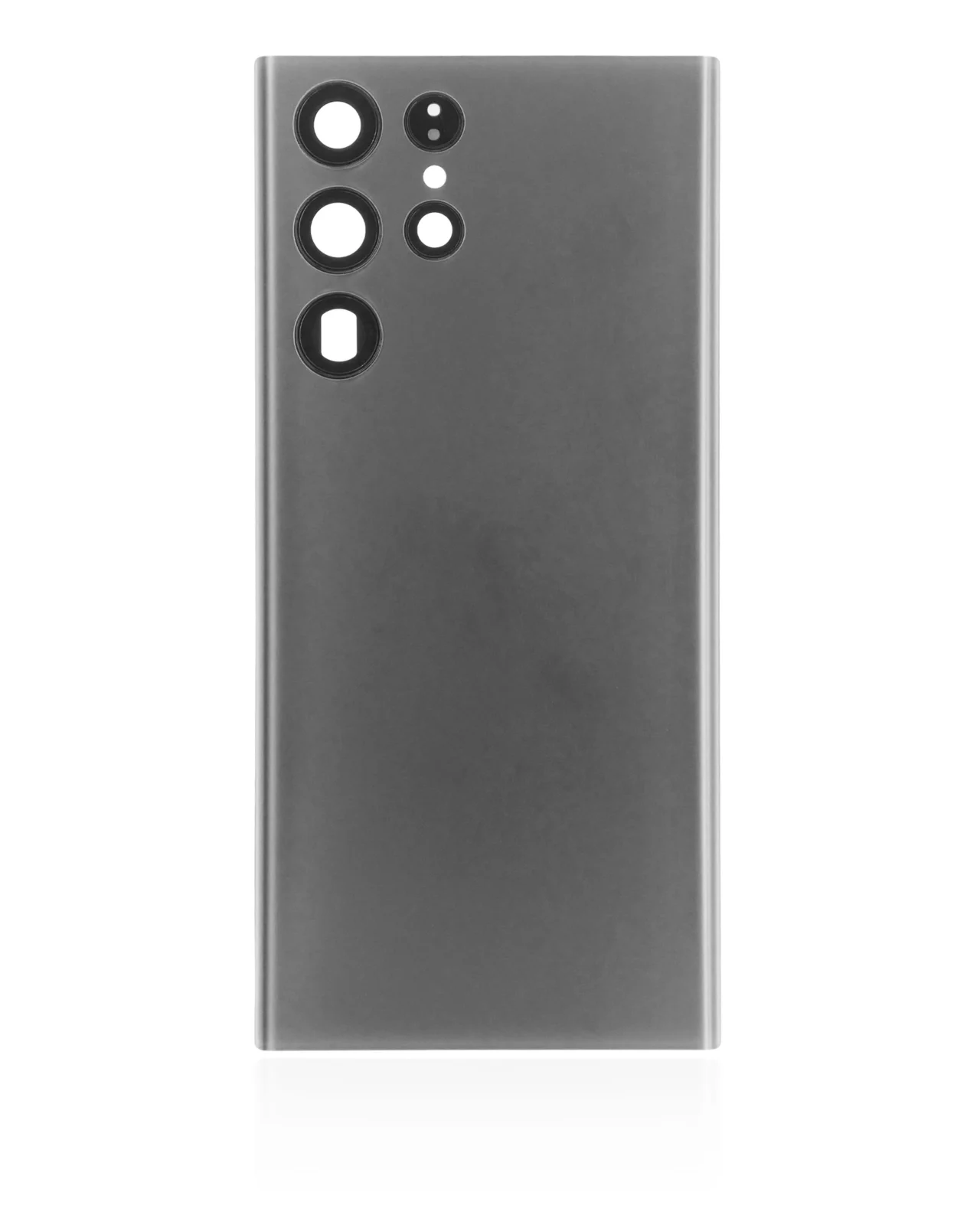Back Cover Glass With Camera Lens For Samsung Galaxy S22 Ultra 5G (No Logo) (Aftermarket Plus) (Graphite) - Image 5