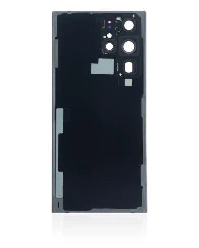 Back Cover Glass With Camera Lens For Samsung Galaxy S22 Ultra 5G (No Logo) (Aftermarket Plus) (Graphite)