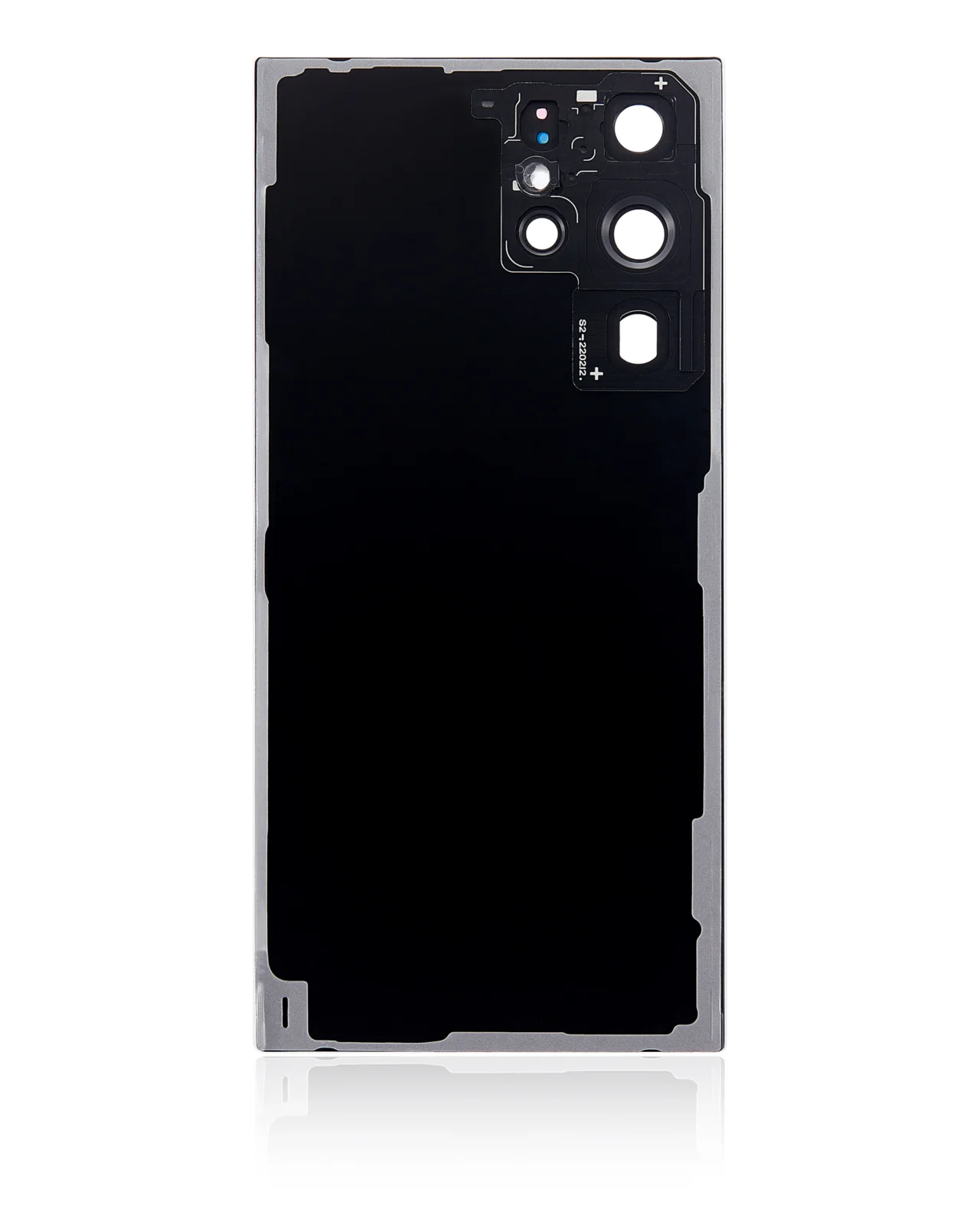 Back Cover Glass With Camera Lens For Samsung Galaxy S22 Ultra 5G (No Logo) (Aftermarket Plus) (White) - Image 3