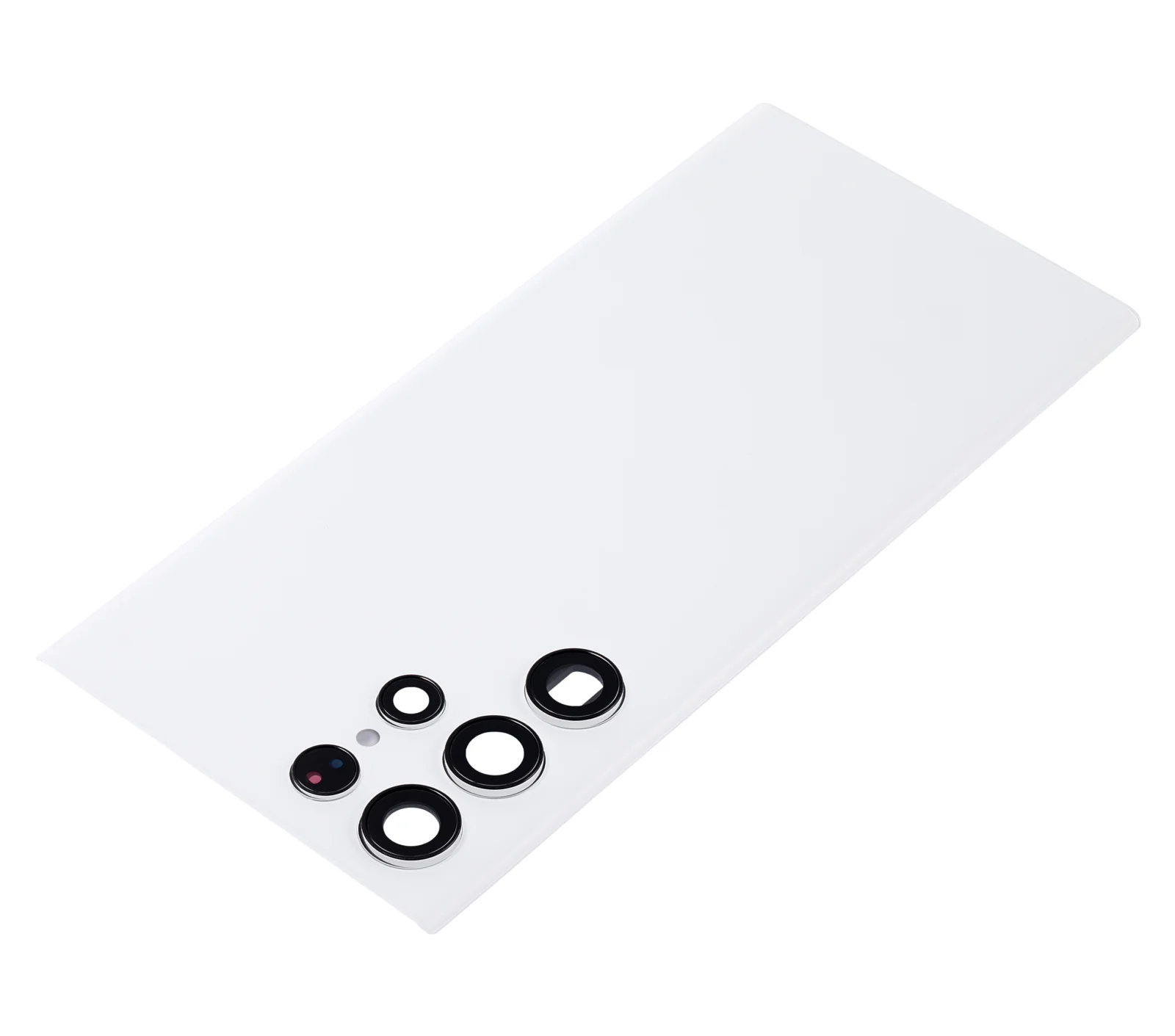 Back Cover Glass With Camera Lens For Samsung Galaxy S22 Ultra 5G (No Logo) (Aftermarket Plus) (White) - Image 5