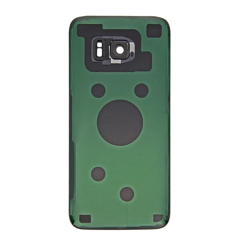 Back Cover Glass With Camera Lens For Samsung Galaxy S7 Edge (No Logo) (Aftermarket Plus) (Black) - Image 3