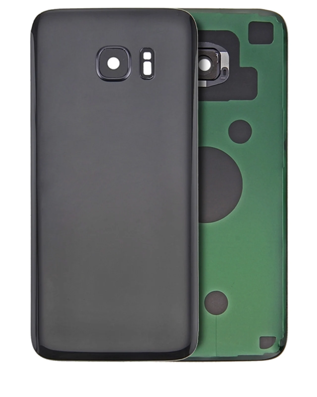 Back Cover Glass With Camera Lens For Samsung Galaxy S7 Edge (Service Pack) (Black) - Image 6