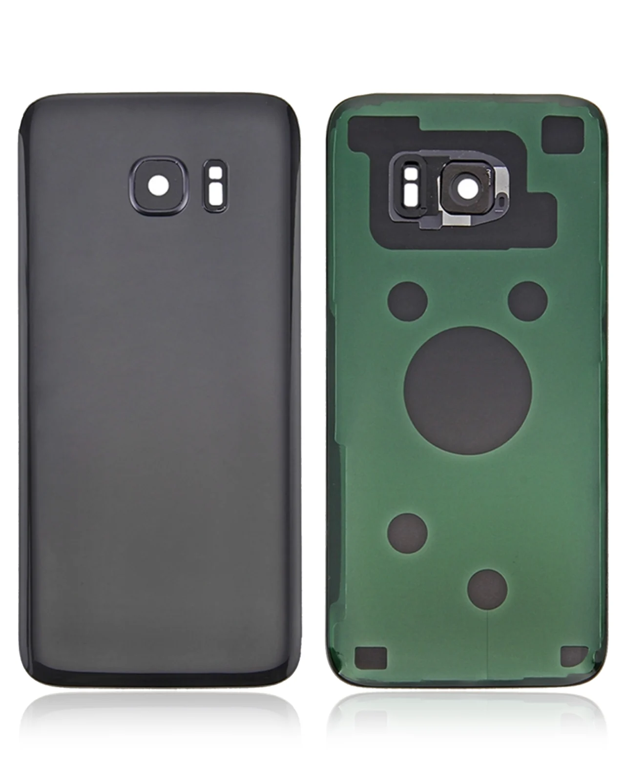 Back Cover Glass With Camera Lens For Samsung Galaxy S7 Edge (Service Pack) (Black) - Image 5