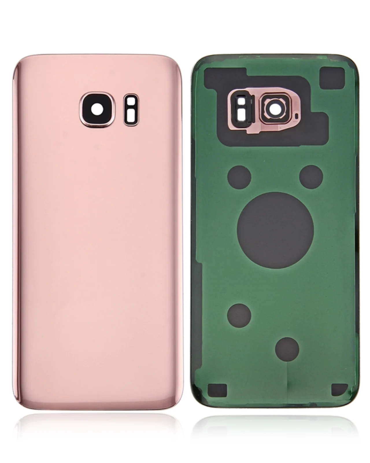 Back Cover Glass With Camera Lens For Samsung Galaxy S7 Edge (Service Pack) (Rose Pink) - Image 5