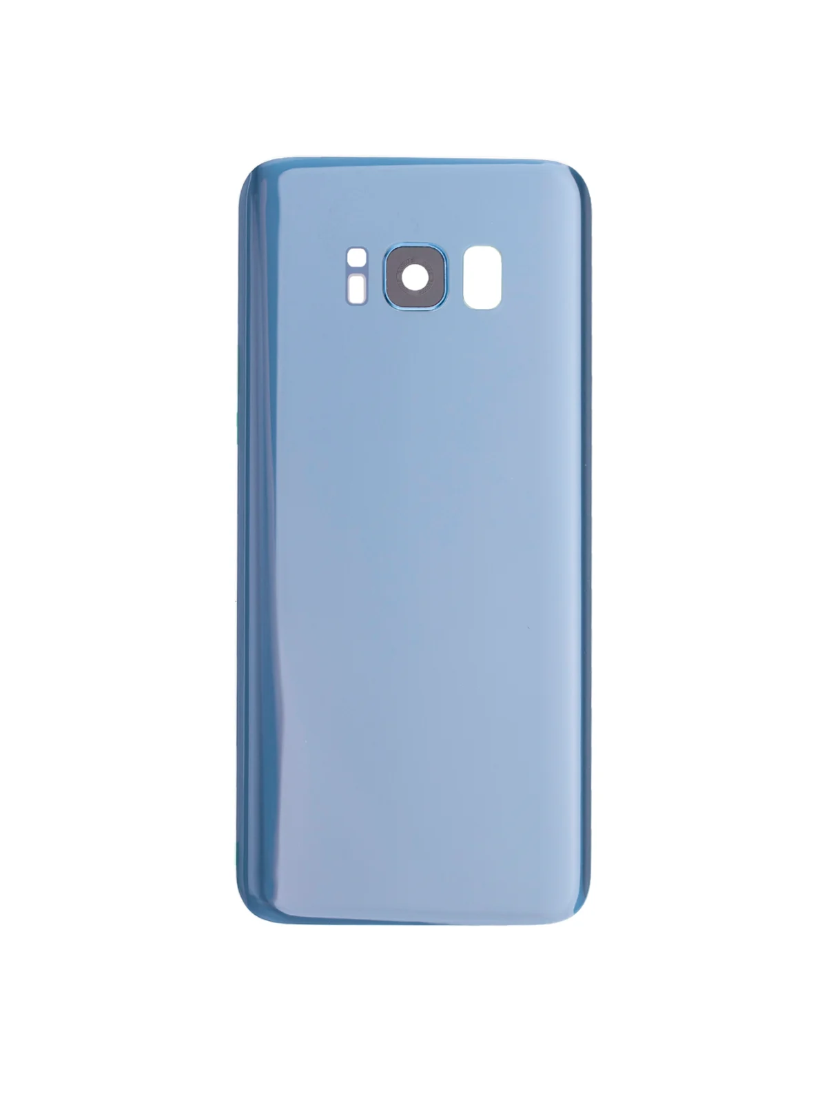 Back Cover Glass With Camera Lens For Samsung Galaxy S8 (No Logo) (Aftermarket Plus) (Coral Blue) - Image 3