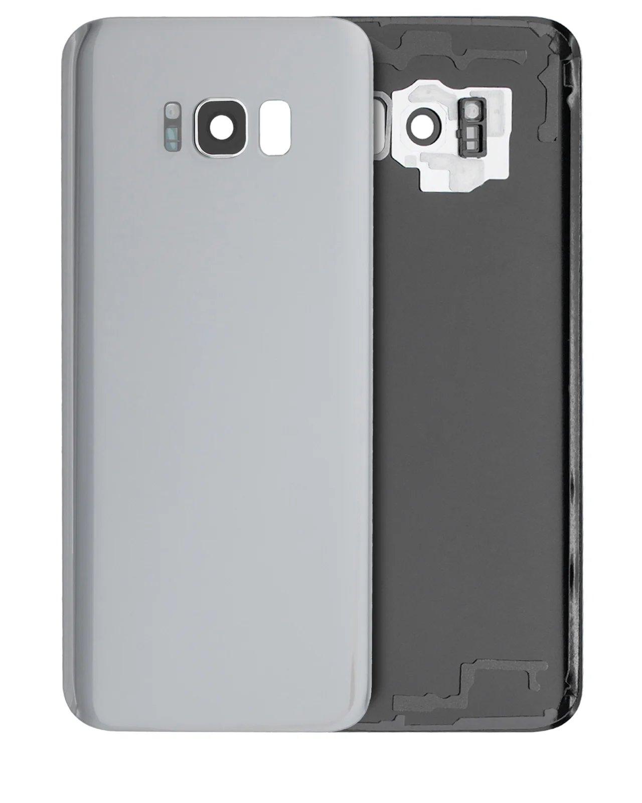 Back Cover Glass With Camera Lens For Samsung Galaxy S8 Plus (No Logo) (Aftermarket Plus) (Arctic Silver) - Image 8