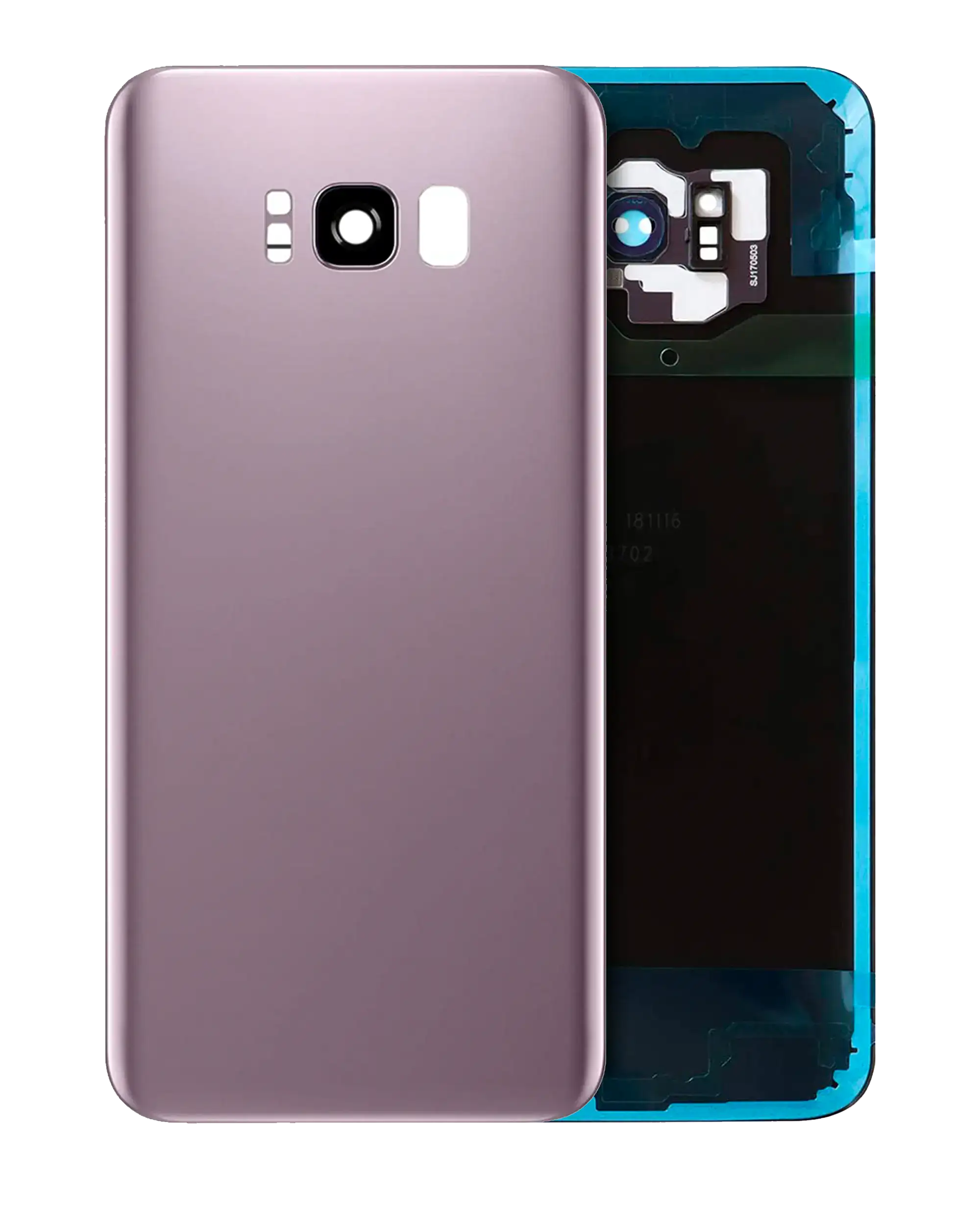 Back Cover Glass With Camera Lens For Samsung Galaxy S8 Plus (No Logo) (Aftermarket Plus) (Rose Pink) - Image 4