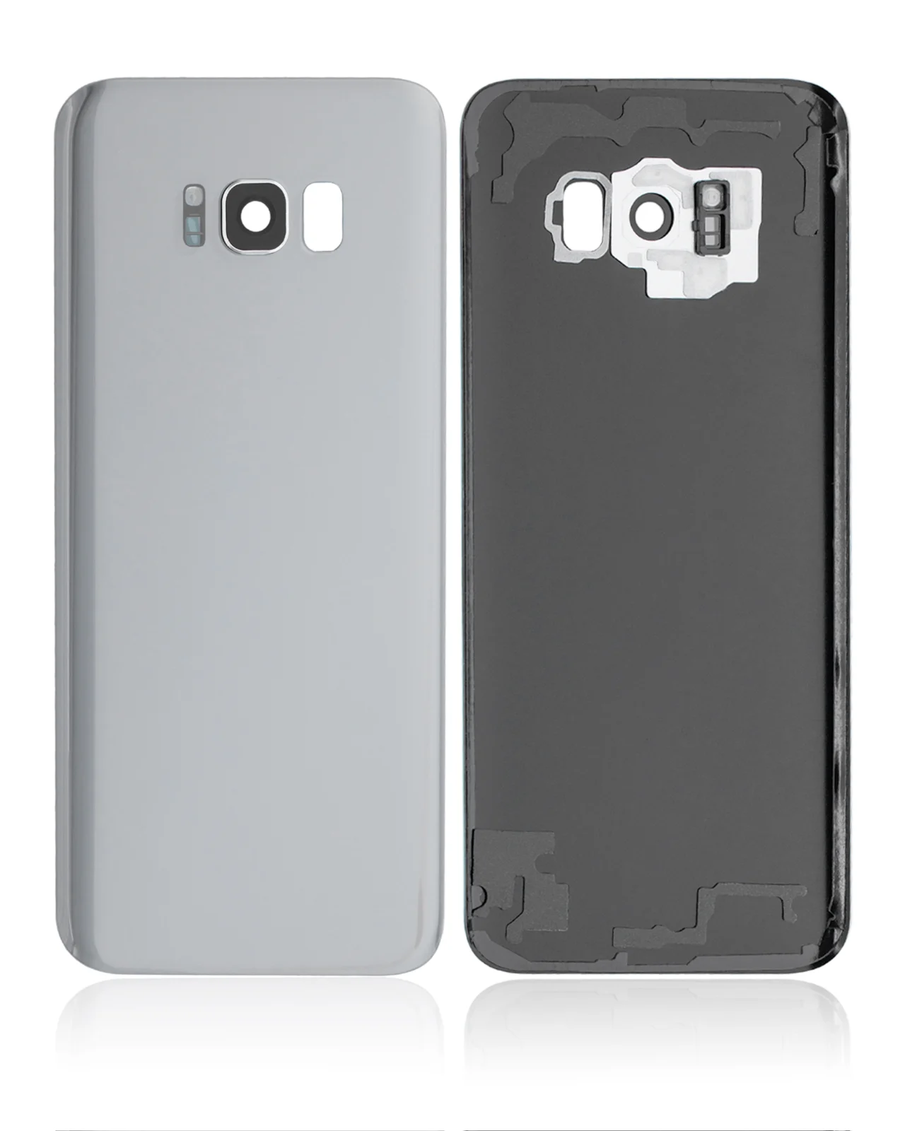 Back Cover Glass With Camera Lens For Samsung Galaxy S8 Plus (Service Pack) (Arctic Silver)