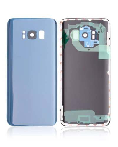 Back Cover Glass With Camera Lens For Samsung Galaxy S8 (Service Pack) (Coral Blue)
