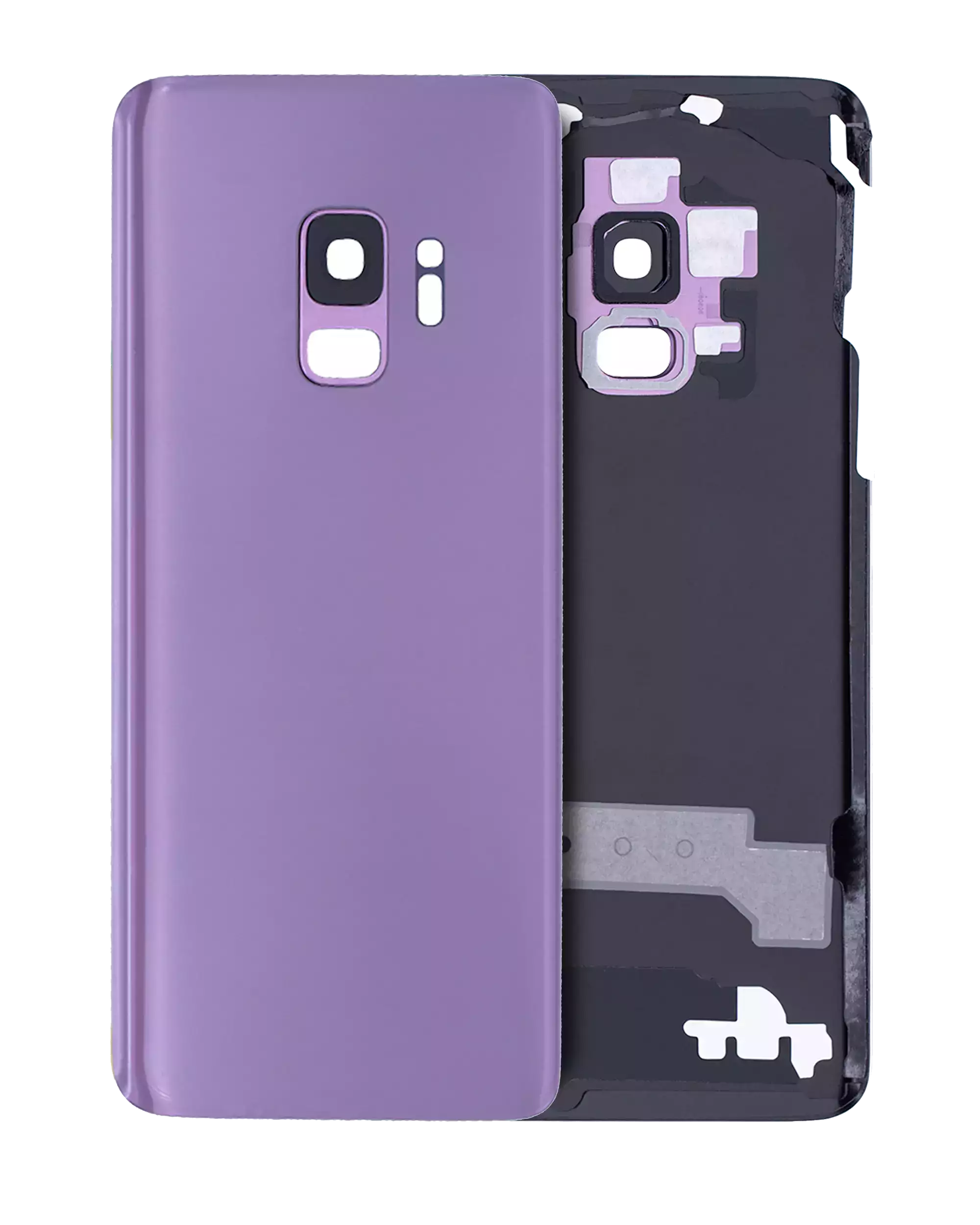 Back Cover Glass With Camera Lens For Samsung Galaxy S9 (No Logo) (Aftermarket Plus) (Lilac Purple) - Image 8