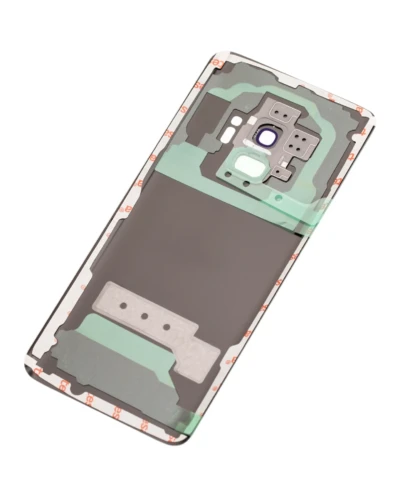 Back Cover Glass With Camera Lens For Samsung Galaxy S9 (No Logo) (Aftermarket Plus) (Silver)