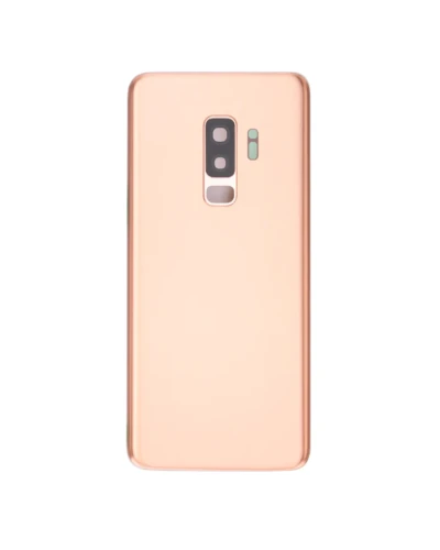 Back Cover Glass With Camera Lens For Samsung Galaxy S9 Plus (No Logo) (Aftermarket Plus) (Sunrise Gold)