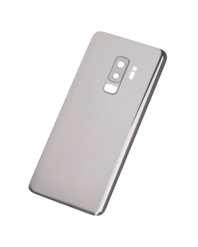 Back Cover Glass With Camera Lens For Samsung Galaxy S9 Plus (No Logo) (Aftermarket Plus) (Titanium Gray)
